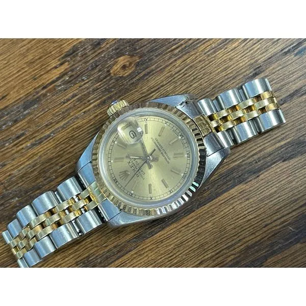 Rolex, Ladies, DateJust, 69173, 18k Gold & Stainless Stee...