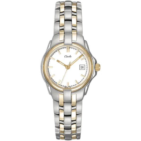 Chandlee Watch, Ladies, A9416T-WHT, StainlessSteel Quartz, 26 MM, Chandlee Jewelers Athens, GA