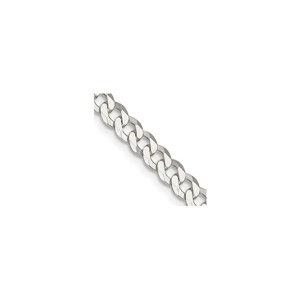 Sterling Silver Chain, Curb , 24 ,