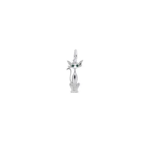 Sterling Silver Charms/ Pendants, Siamese cat Chandlee Jewelers Athens, GA