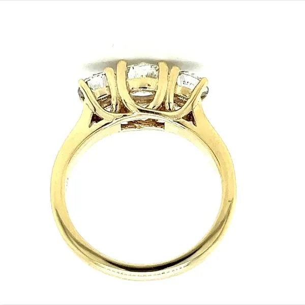 14KY 1.00ctw G I1 3 Stone Diamond Ring Image 2 Charles Frederick Jewelers Chelmsford, MA