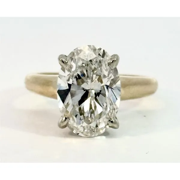 5ct Natural Oval Diamond Solitaire Charles Frederick Jewelers Chelmsford, MA