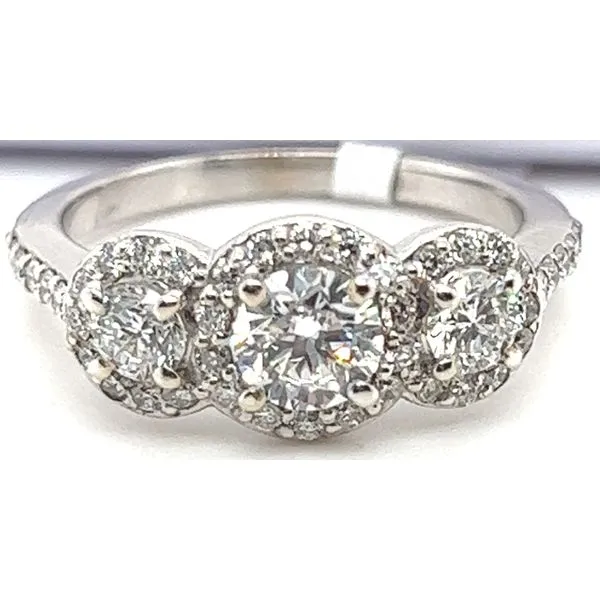 Lady's White 14 Karat Ring Charles Frederick Jewelers Chelmsford, MA