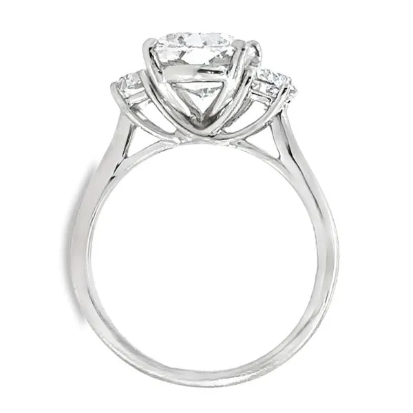 Cushion Cut and Half Moon Cut Diamond Ring Image 2 Charles Frederick Jewelers Chelmsford, MA