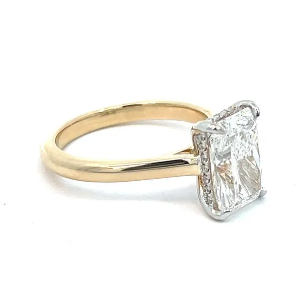 14Kt 3.05 Radiant - Lab Grown Diamond Engagement Ring Image 2 Charles Frederick Jewelers Chelmsford, MA