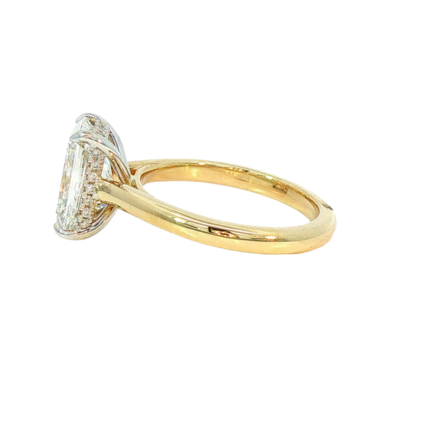 3.14ctw Radiant Hidden Halo Engagement Ring Image 2 Charles Frederick Jewelers Chelmsford, MA
