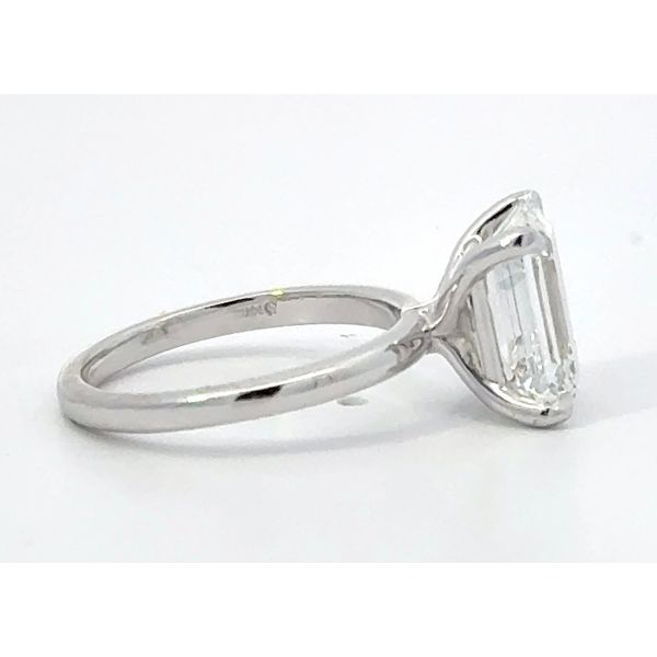 Emerald Cut Lab Diamond Engagement Ring Image 2 Charles Frederick Jewelers Chelmsford, MA