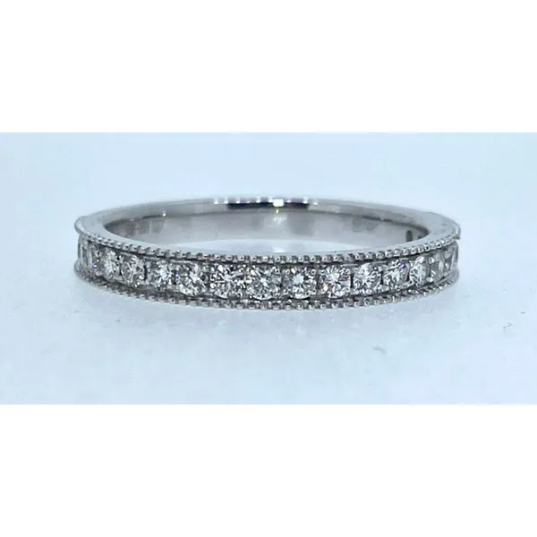Milgrain Diamond Wedding Band Charles Frederick Jewelers Chelmsford, MA