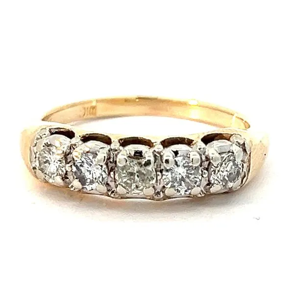 14KY .49ctw H SI2-3 Shared Prong Diamond Wedding Band Charles Frederick Jewelers Chelmsford, MA