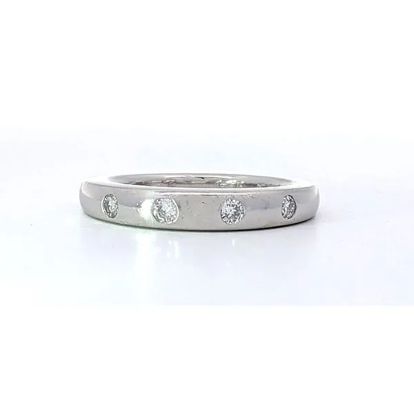 Estate Platinum Diamond Band Charles Frederick Jewelers Chelmsford, MA