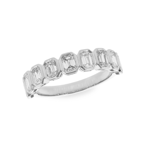 14KW 1.35ctw Emerald Cut Diamond Wedding Band Charles Frederick Jewelers Chelmsford, MA