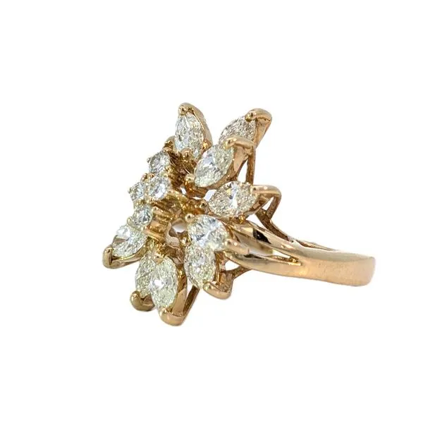 14KY 1.50ctw Diamond Cocktail Ring Image 2 Charles Frederick Jewelers Chelmsford, MA