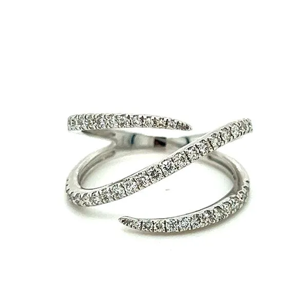 14KW .50ctw Diamond Swirl Band Charles Frederick Jewelers Chelmsford, MA