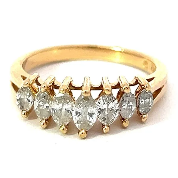 14KY Approximate 1.05ctw Marquis Natural Diamond Ring Charles Frederick Jewelers Chelmsford, MA