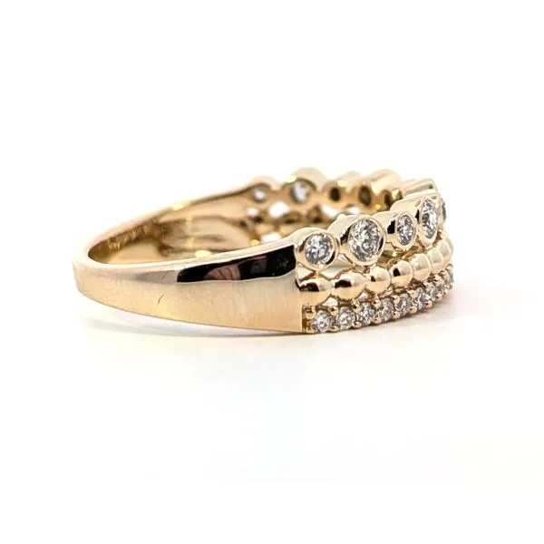 14ky Diamond Band Image 2 Charles Frederick Jewelers Chelmsford, MA