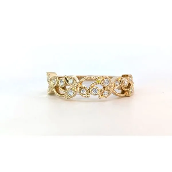 14ky Diamond Floral Ring