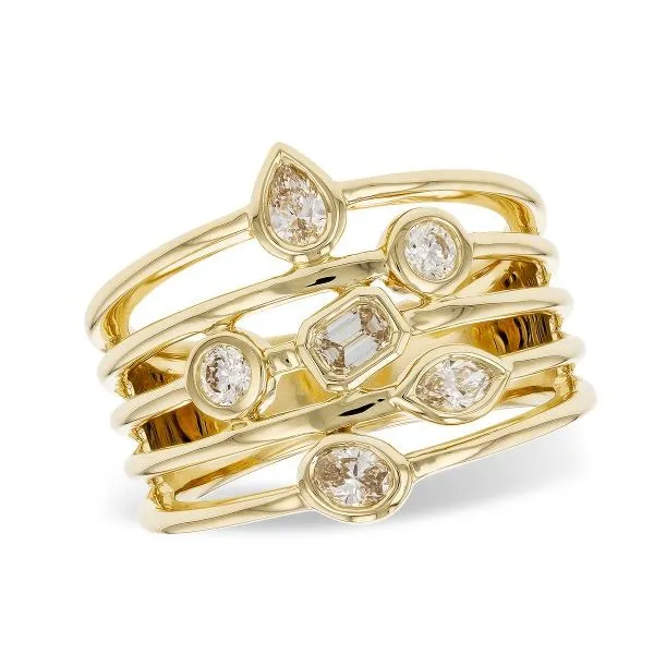 14KY Fancy Cut Diamond Ring