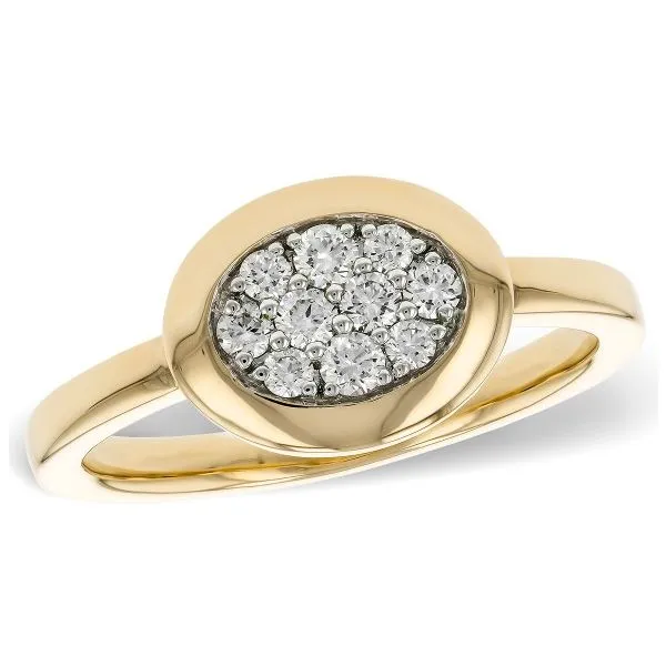 14KY Diamond Cluster Ring .25ctw