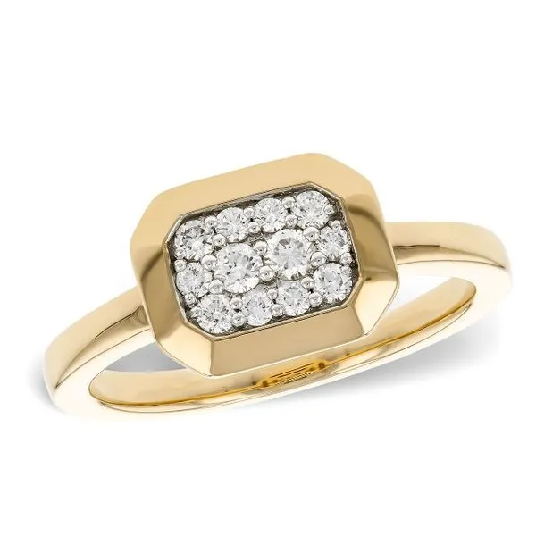 14KY Diamond Cluster Ring .25ctw