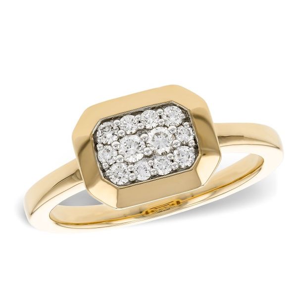 14KY Diamond Cluster Ring .25ctw Charles Frederick Jewelers Chelmsford, MA