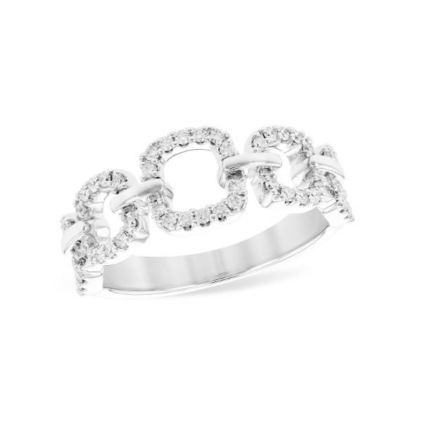 14KW 0.36ctw Diamond Link Fashion Ring Charles Frederick Jewelers Chelmsford, MA