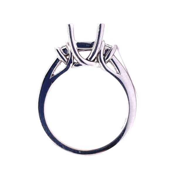 Diamond Princess Cut Ring Setting Image 2 Charles Frederick Jewelers Chelmsford, MA