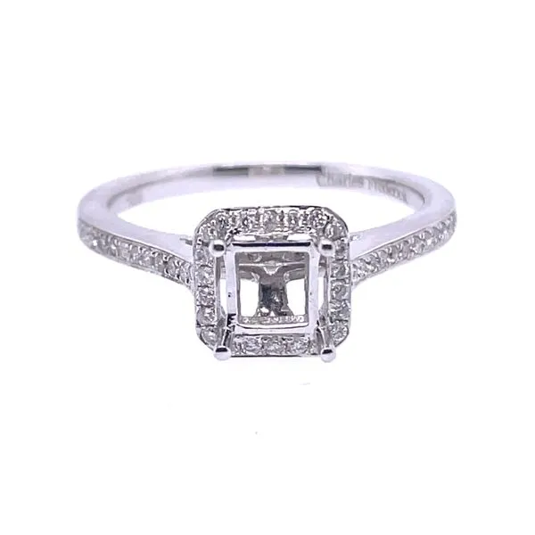 Diamond Halo-Style Ring Setting Charles Frederick Jewelers Chelmsford, MA