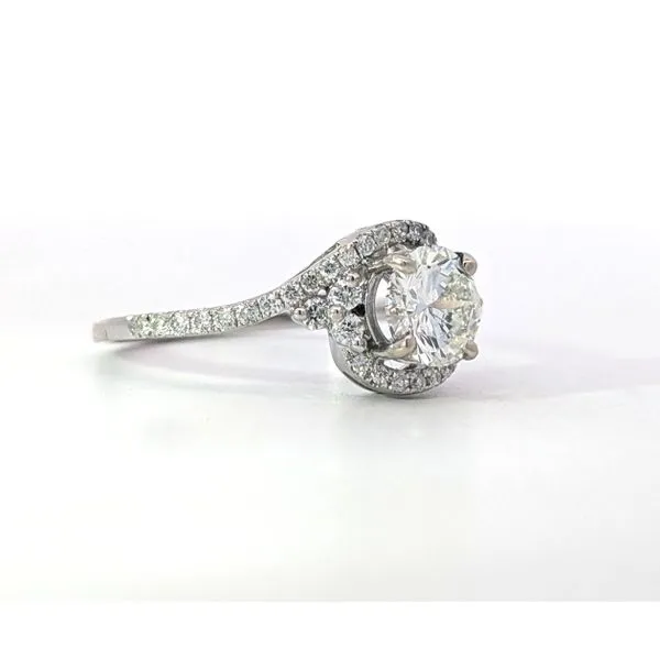 Offset Diamond Ring Setting