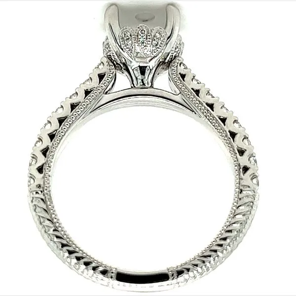 14KW .33ctw Diamond Antique Style Semi Mount