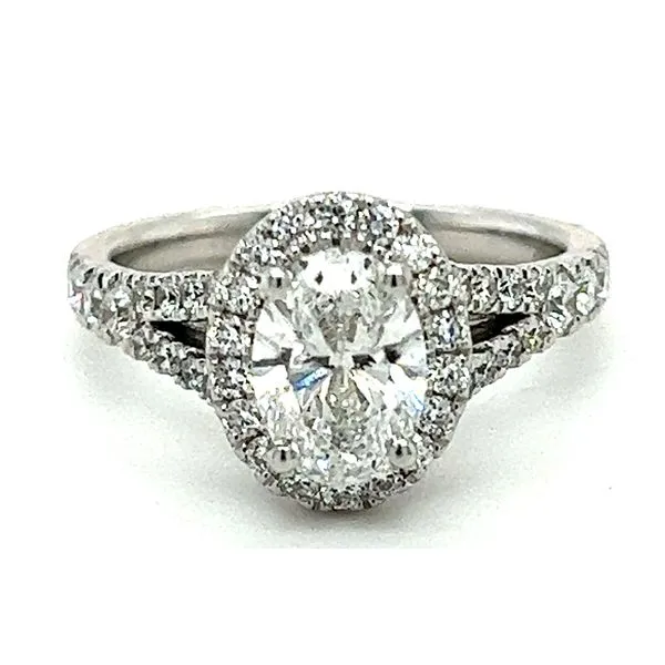 14KW 1.54ctw (1.02ct E VS2 Center) Diamond Engagement Ring Charles Frederick Jewelers Chelmsford, MA