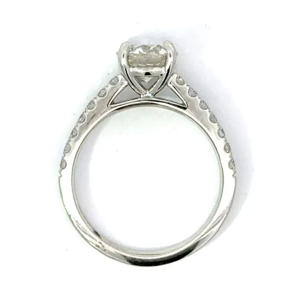 Platinum diamond ring setting Image 2 Charles Frederick Jewelers Chelmsford, MA