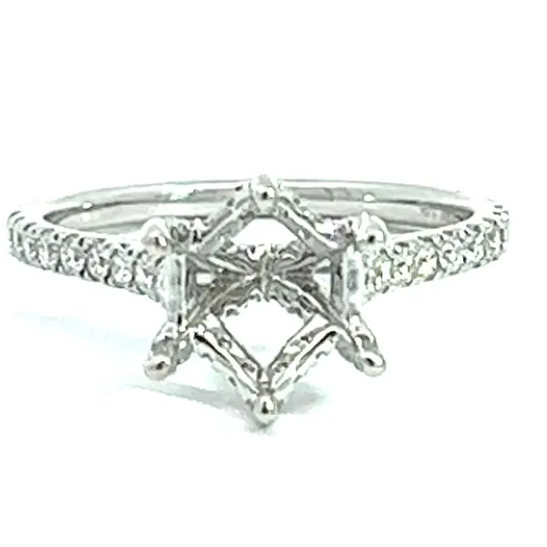 14KW .45ctw Fancy 6 Prong Diamond Mounting