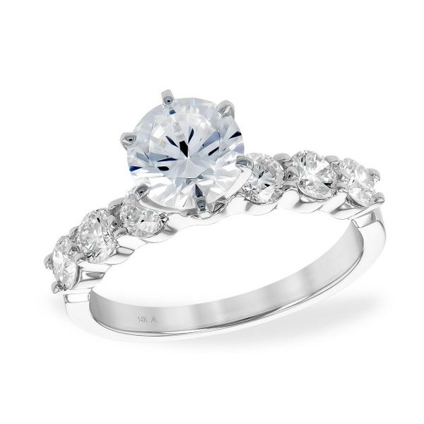 14KW Prong Set Diamond Semi Mount 0.85ctw **Center Stone not Included** Charles Frederick Jewelers Chelmsford, MA