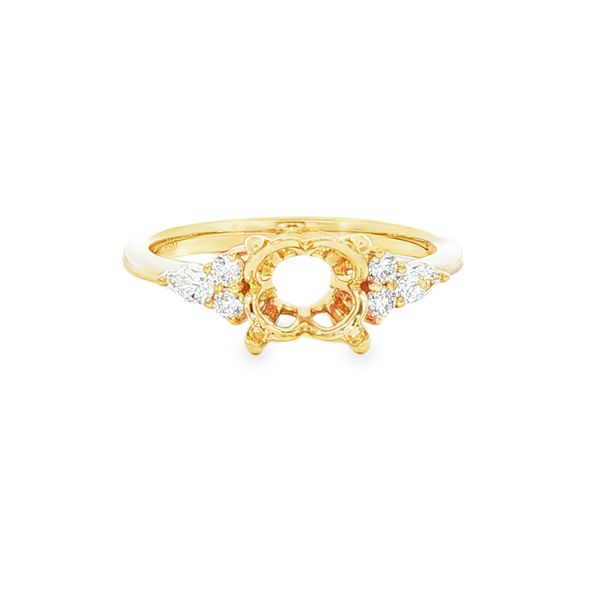 14KY Multi Shaped Natural Diamond Setting *Center Stone Not Included* Charles Frederick Jewelers Chelmsford, MA