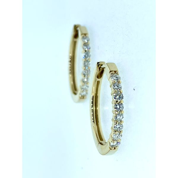 1/2ctw Diamond Hoop Earrings Charles Frederick Jewelers Chelmsford, MA