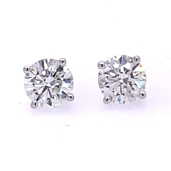 14KW 1.54ctw Lab Grown Diamond Stud Earrings Charles Frederick Jewelers Chelmsford, MA