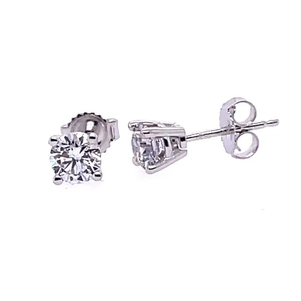 14KW .71ctw Lab Grown Diamond Earrings Image 2 Charles Frederick Jewelers Chelmsford, MA