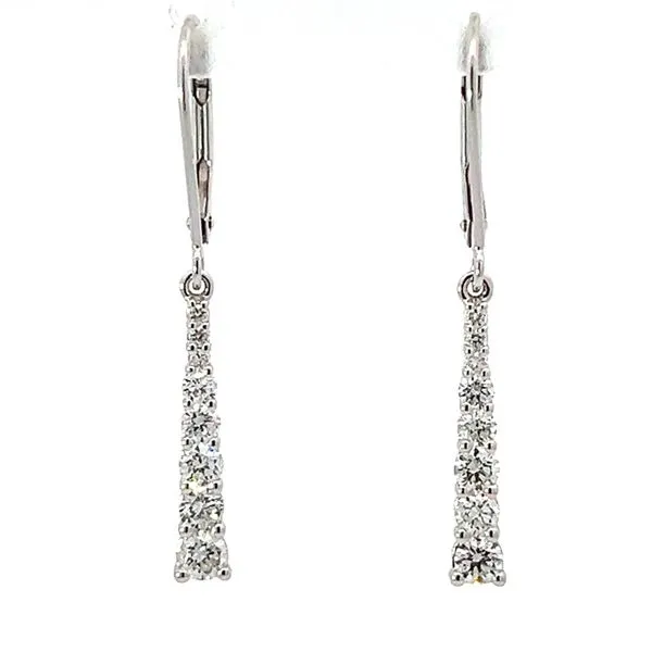 14KW Diamond Drop Earrings Charles Frederick Jewelers Chelmsford, MA