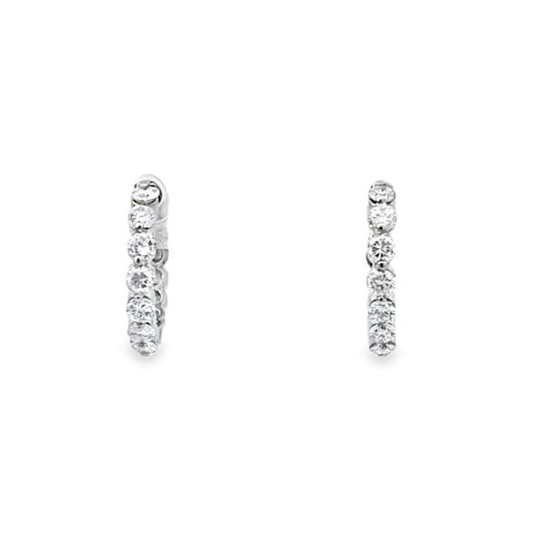 14kw Diamond Huggie Hoops Image 2 Charles Frederick Jewelers Chelmsford, MA