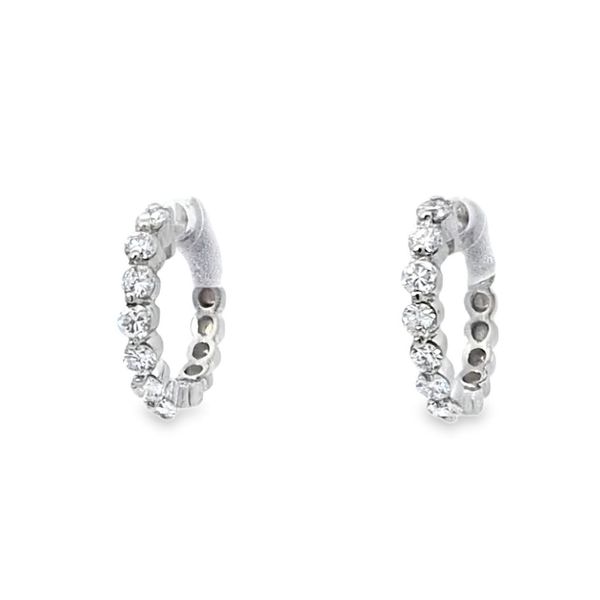 14kw Diamond Huggie Hoops Charles Frederick Jewelers Chelmsford, MA