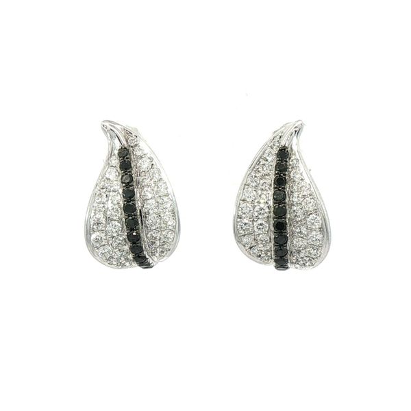 14kw White and Black Diamond Earrings Charles Frederick Jewelers Chelmsford, MA