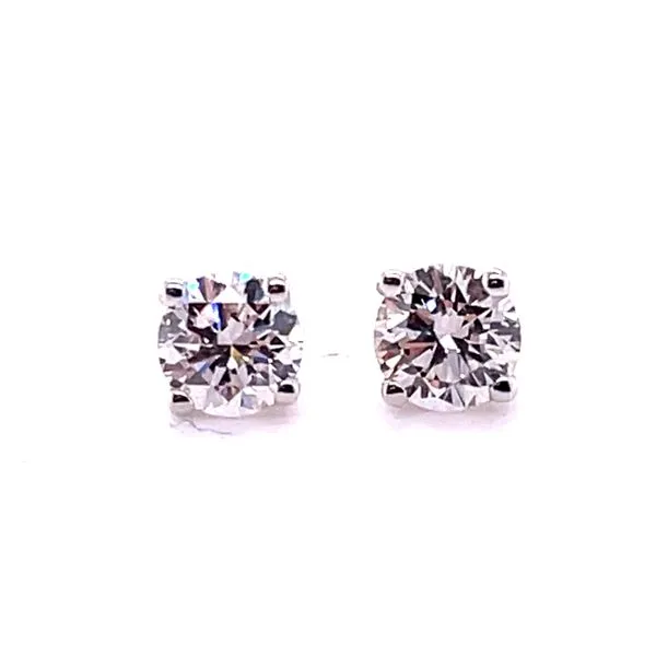 14KW 1/2ctw Lab Grown Diamond Stud Earrings Charles Frederick Jewelers Chelmsford, MA