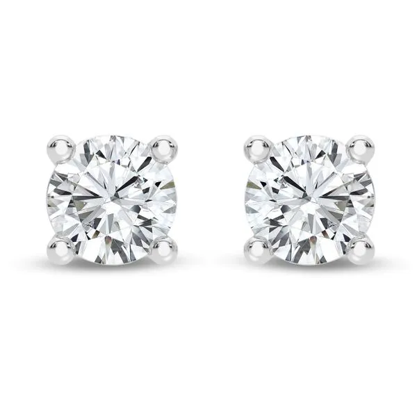 14Kt White .75Ctw Lab Diamond Studs Charles Frederick Jewelers Chelmsford, MA