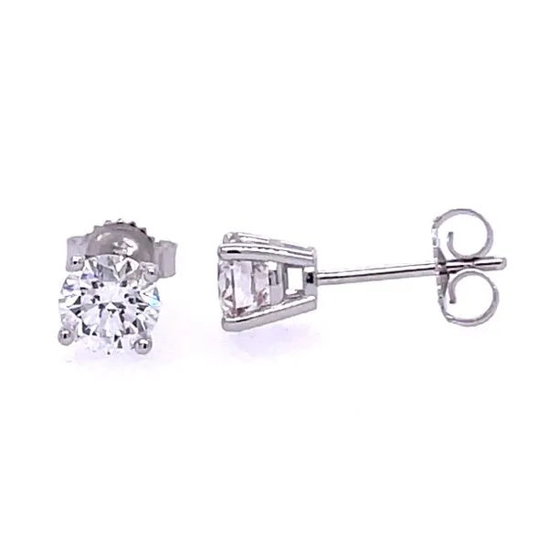 14KW 1.00ctw Lab Grown Diamond Earrings Image 2 Charles Frederick Jewelers Chelmsford, MA