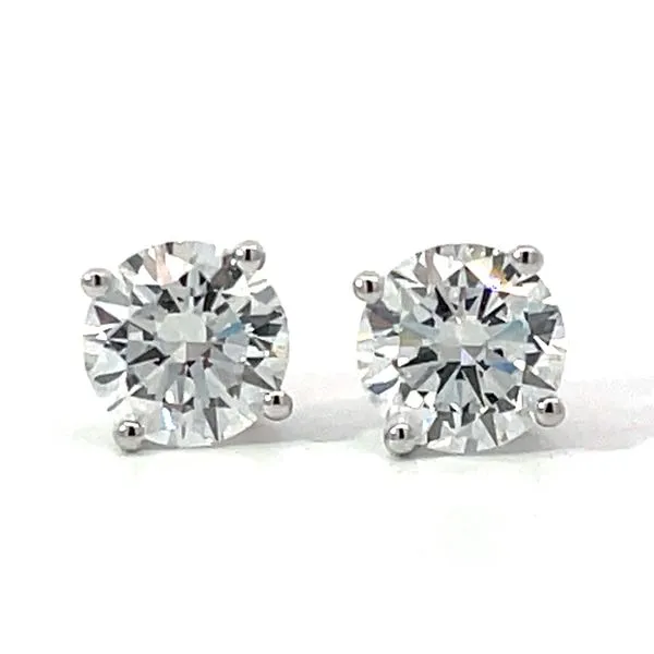 14KW 1.50 ctw Lab Grown Diamond Stud Earrings Charles Frederick Jewelers Chelmsford, MA