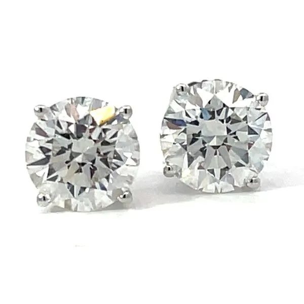 14KW 2ctw Lab Diamond Stud Earrings Charles Frederick Jewelers Chelmsford, MA