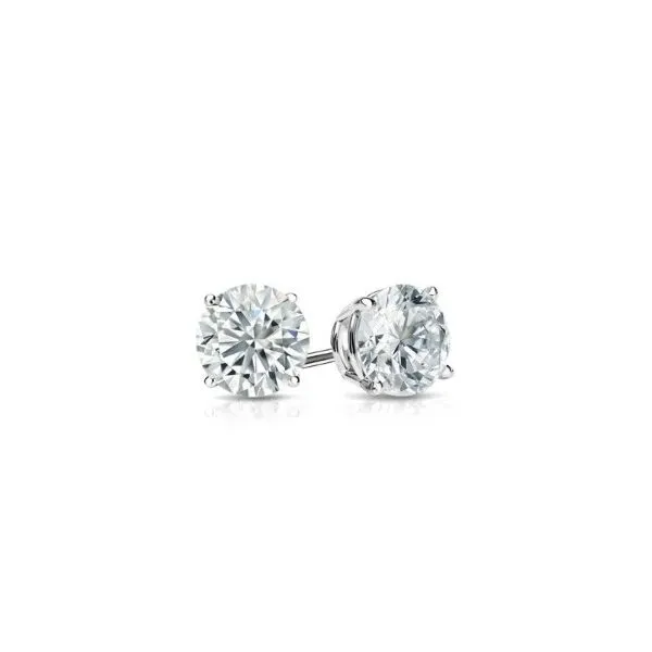 14KW 3.00CTW Lab Grown Diamond Stud Earrings 4 Prong E-VS Charles Frederick Jewelers Chelmsford, MA