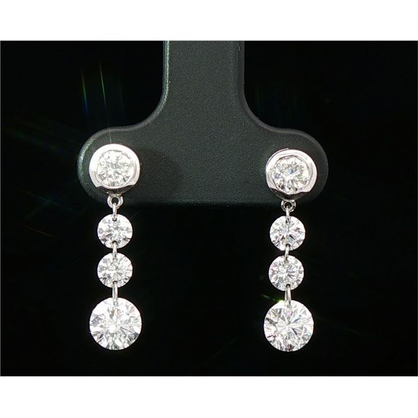 14kw Lab Grown Drilled Diamond Earrings Charles Frederick Jewelers Chelmsford, MA