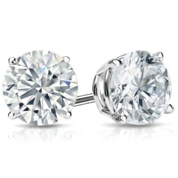14KW 1.06ctw Lab Grown Diamond Studs E/VS1 Charles Frederick Jewelers Chelmsford, MA