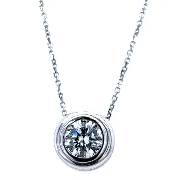 14KW 1 Carat Lab Grown Diamond Pendant Charles Frederick Jewelers Chelmsford, MA